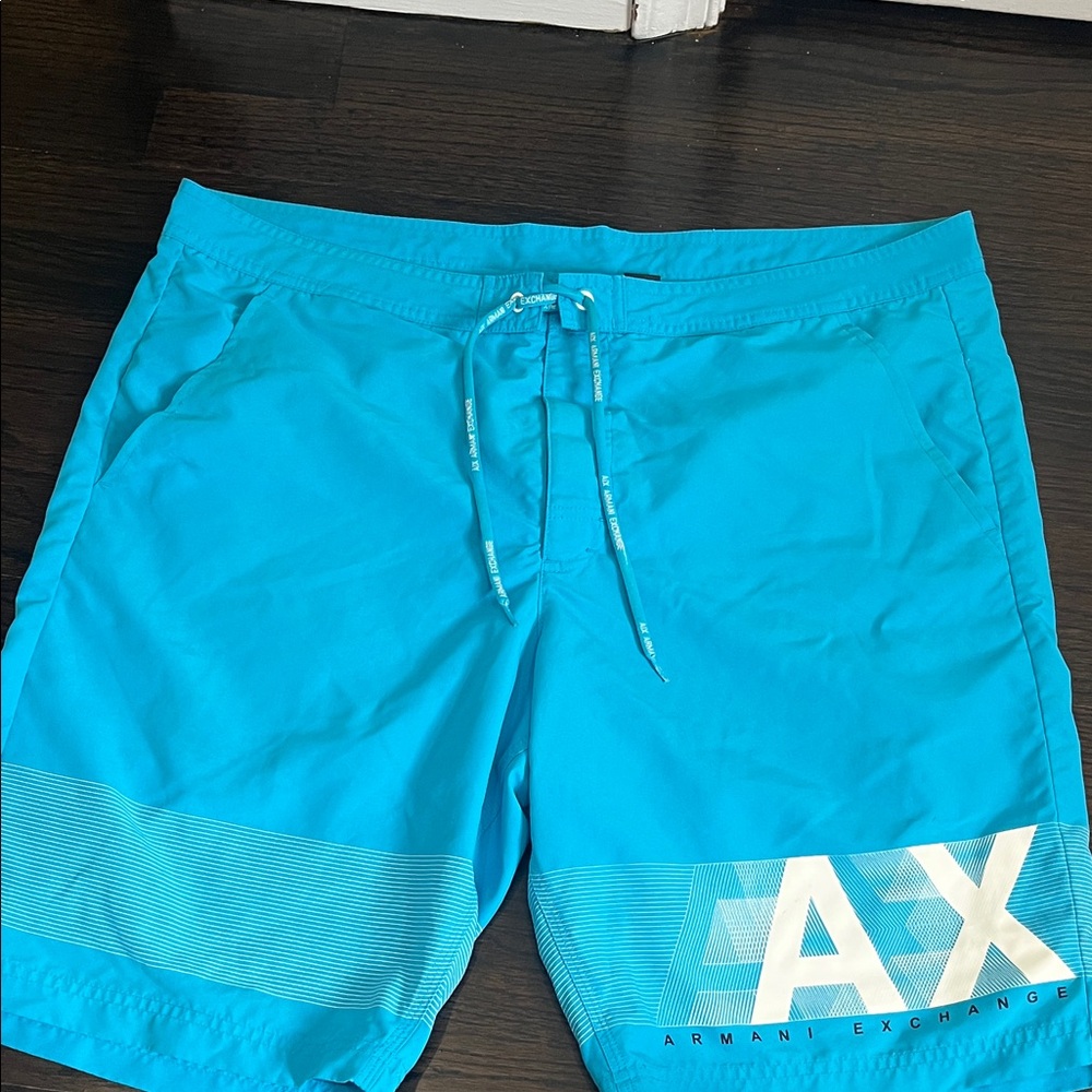 Armani Exchange Men's Aqua Swim Board Shorts